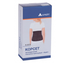 Корсет ортопедический пояснично-крестцовый Крейт Б-507 р. 6 черный