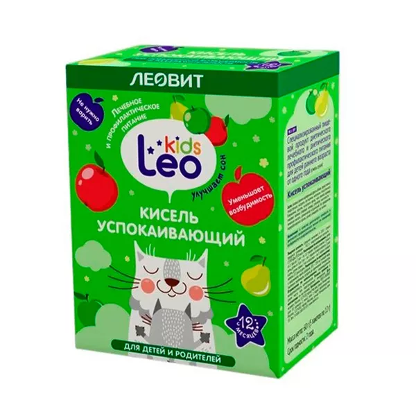 Леовит Лео Кидс Кисель успокаивающий спец продукт диет леч и проф пит. для детей от 1 года 12г № 5