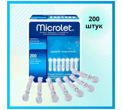 Ланцеты Microlet к устройству для прокалывания пальца № 200