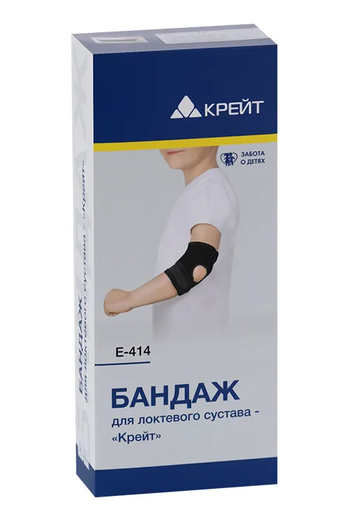 Бандаж для локтевого сустава Крейт Е-414 р.1 черный