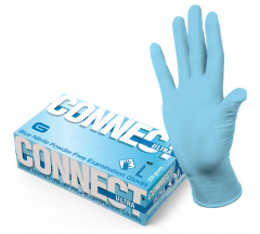Перчатки смотровые нестер. нитрил. Connect Ultra неопудр. текстур. р. L 100 шт (50 пар)