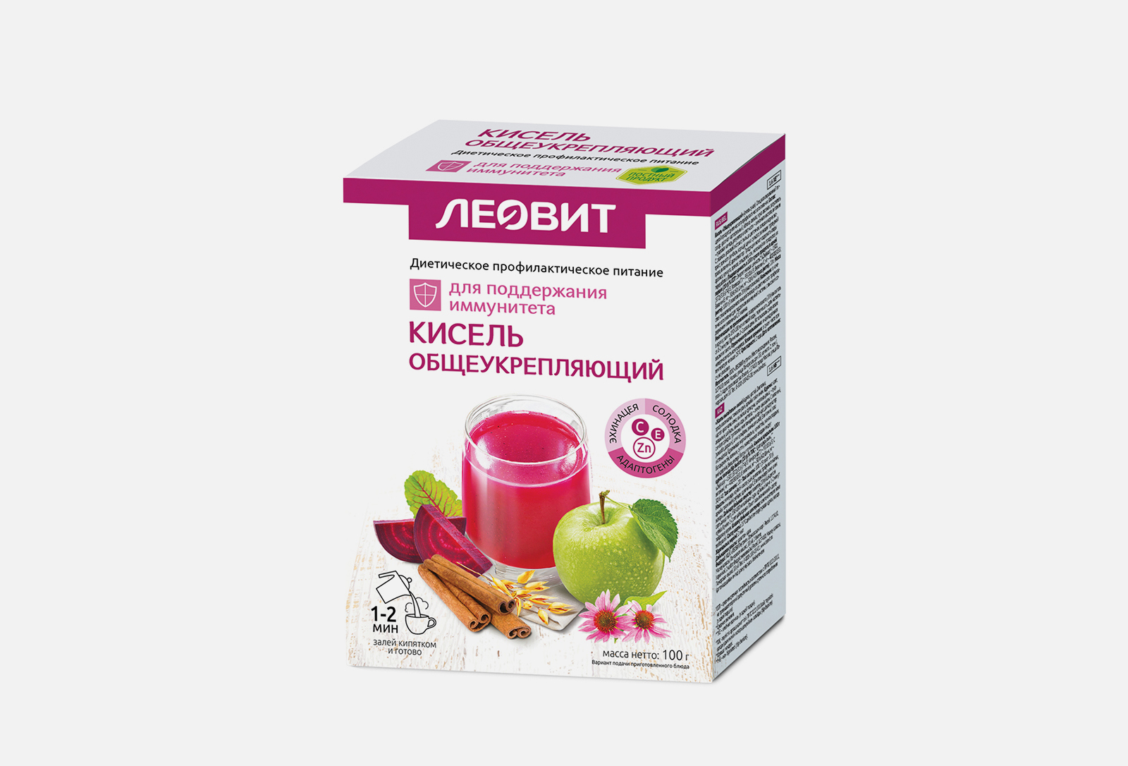 Диет. Кисель Леовит общеукрепляющий 20 г №5