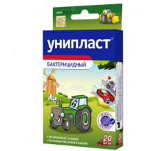 Лейкопластырь Унипласт бактер. набор № 20 Машины