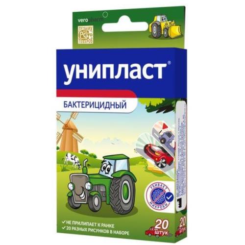 Лейкопластырь Унипласт бактер. набор № 20 Машины