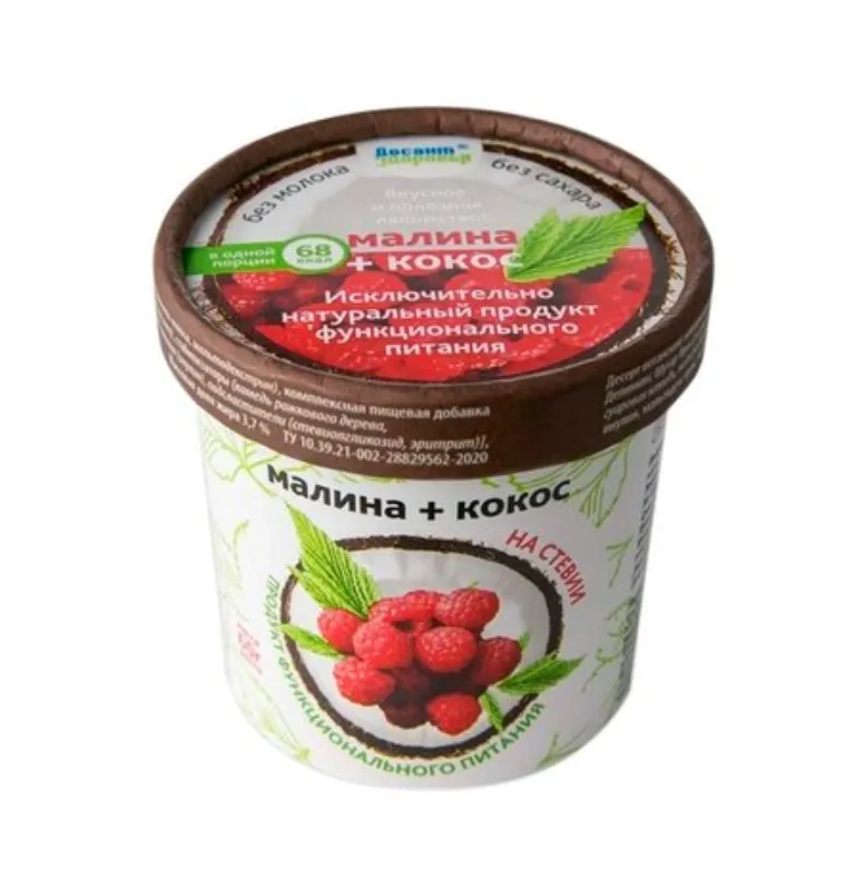 Десерт веганский Малина+Кокос бум. стак. 60 г